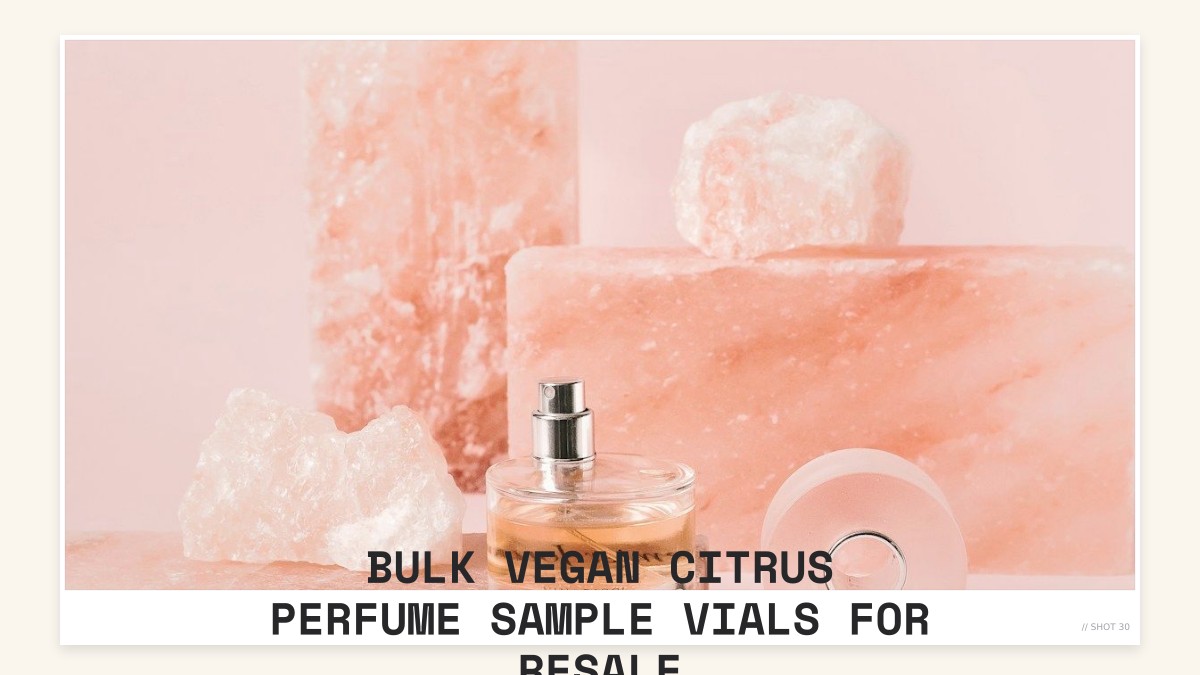 bulk vegan citrus perfume sample vials for resale