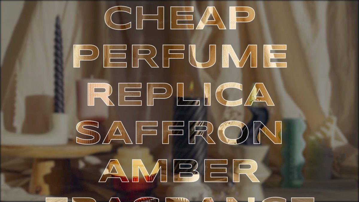 cheap perfume replica saffron amber fragrance