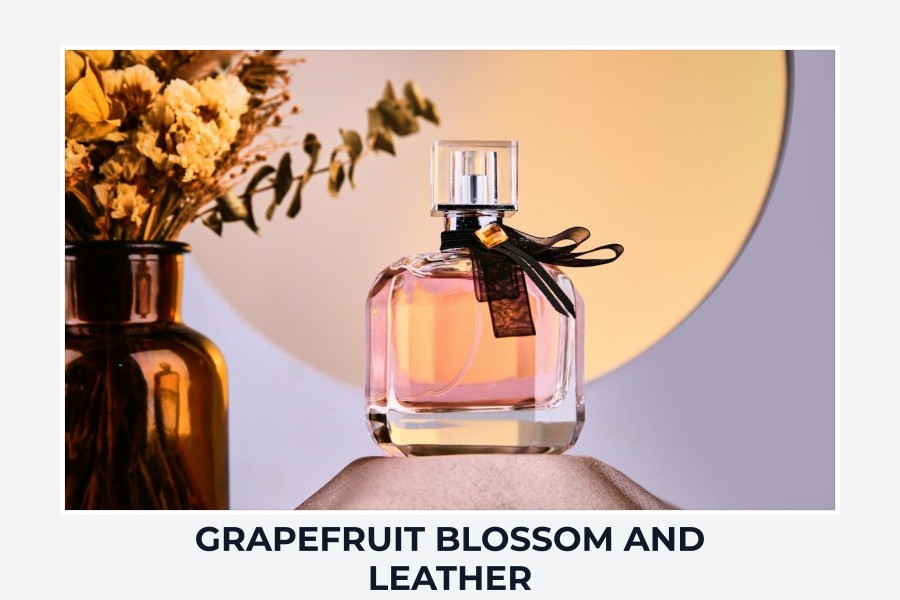 grapefruit blossom and leather