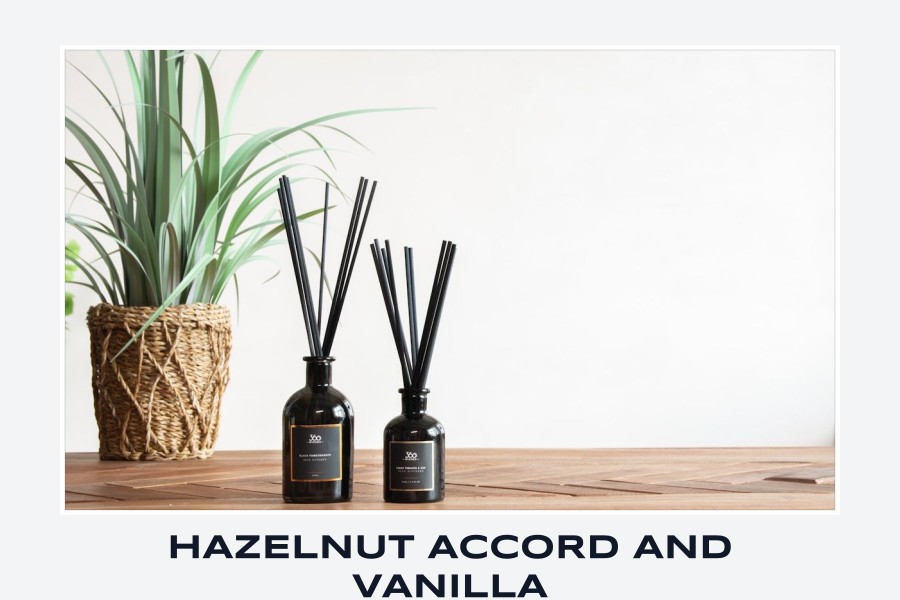 hazelnut accord and vanilla
