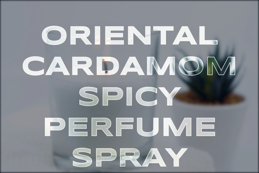oriental cardamom spicy perfume spray