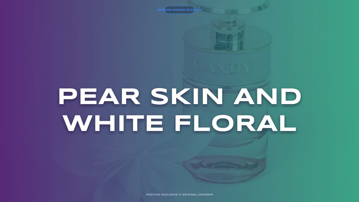 pear skin and white floral