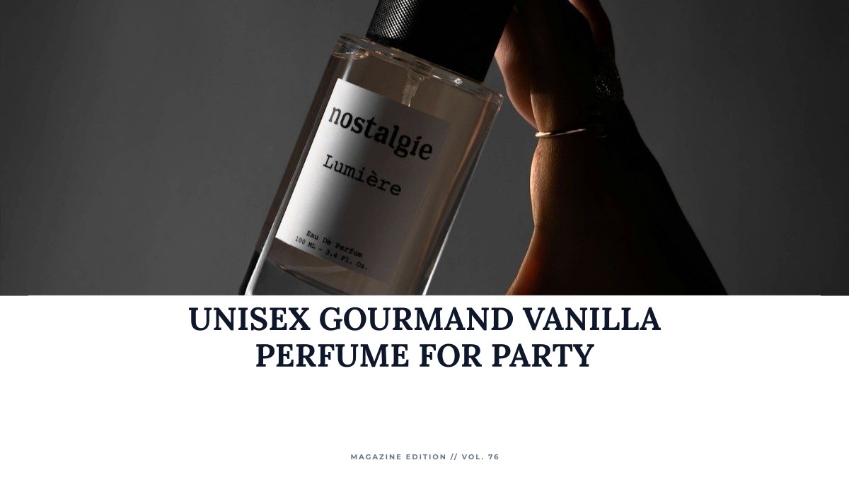 unisex gourmand vanilla perfume for party