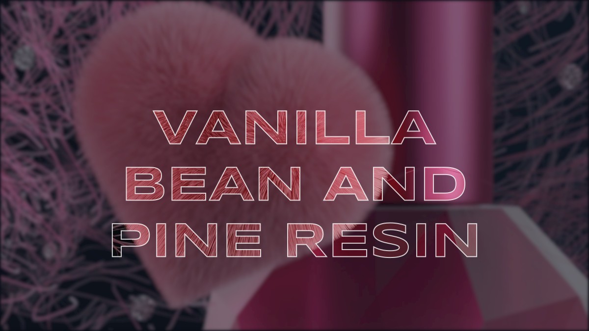 vanilla bean and pine resin