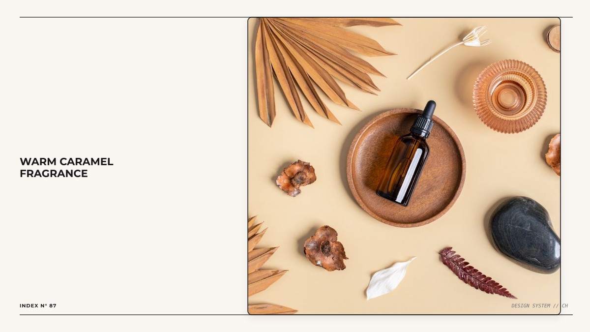 warm caramel fragrance